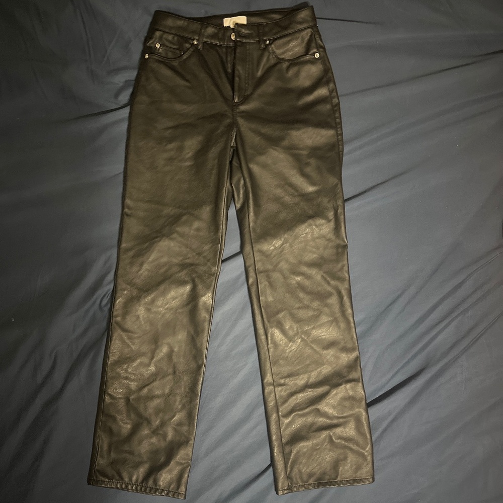 Faux Leather Pants